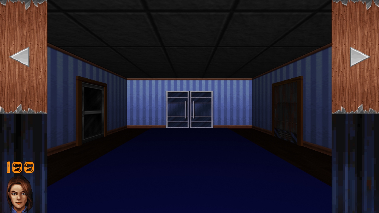 An empty room with un textured floor