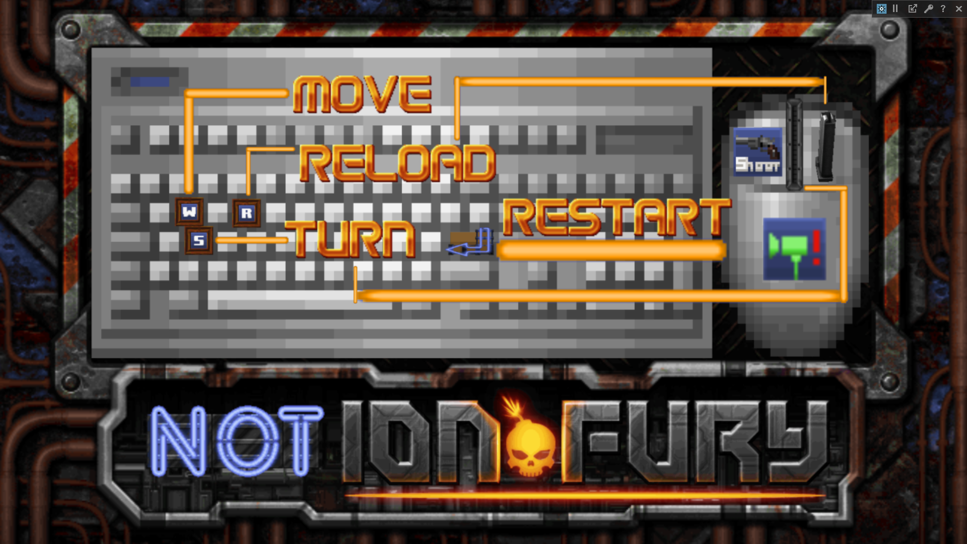 A keybaord and mouse layout for teh vertical slice